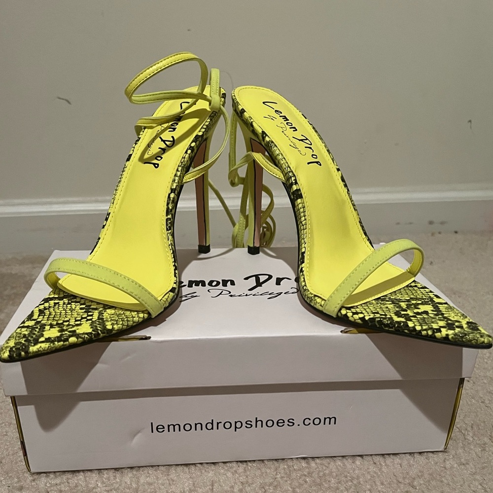 Brand New! Neon Green Heels